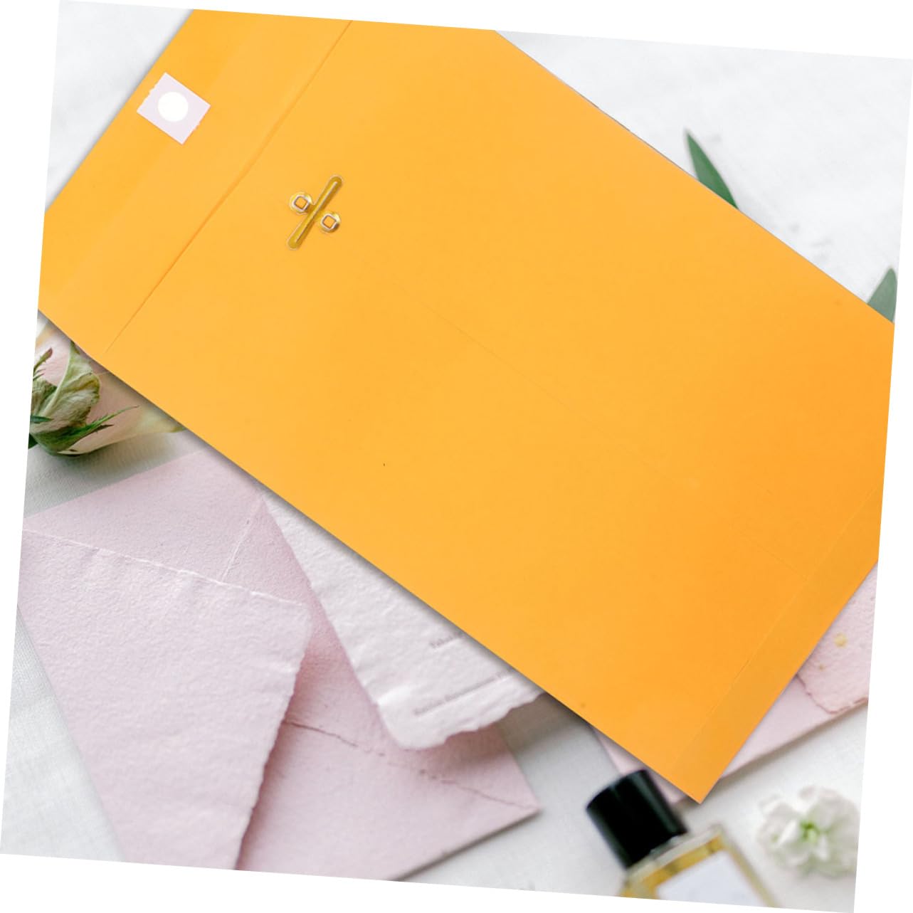 SHINEOFI Buste Autosigillanti 100 Pezzi Buste Postali in Carta Marrone Con Chiusura A Strappo Per