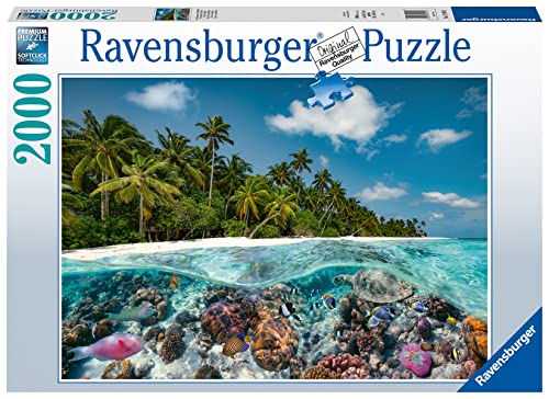 Ravensburger - Puzzle Adulte - Puzzle 2000 pièces - Une plongée aux Maldives - Adultes et enfants dès 14 ans - Puzzle de qualité premium fabriqué en Europe - Evasion - 17441