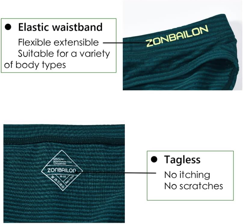 JINSHI Men's Bulge Enhancing Pouch Underwear Sexy Micro Mesh Low Rise Striped Briefs for Man Comfy Breathable Panties M 2XL - Image 4