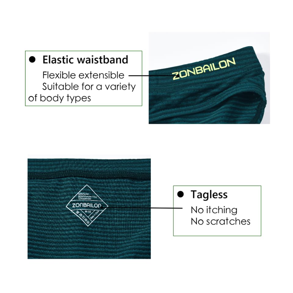 JINSHI Men's Bulge Enhancing Pouch Underwear Sexy Micro Mesh Low Rise Striped Briefs for Man Comfy Breathable Panties M 2XL4