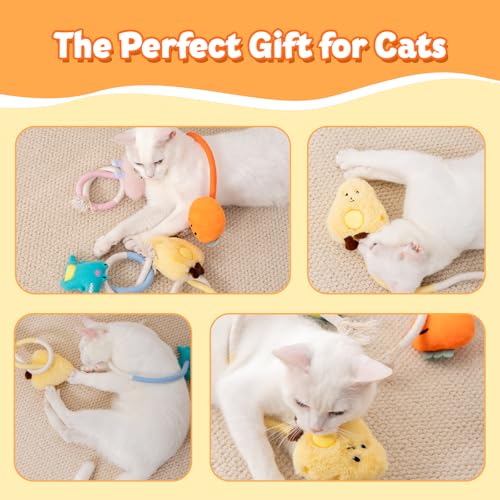 Juguetes para gatos de interior Fantasyon: cuerdas interactivas de hierba para gatitos 8