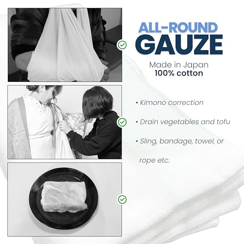 Cluster Multi-Purpose, Daily Narrow Bleached Gauze Cloth 393.7inx12.6in4