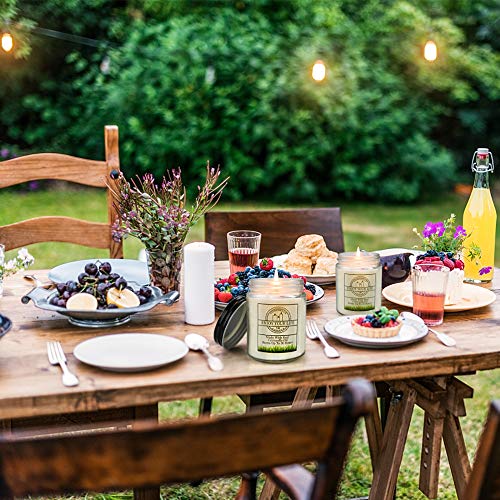 Citronella Candles Outdoor, 4 Pack 30 Oz Soy Wax Jar Candles Up To 200 Hours, Citronella Candles For Garden, Backyard, Patio, Yard, Balcony, Camping, Indoor Outdoor #TOP6