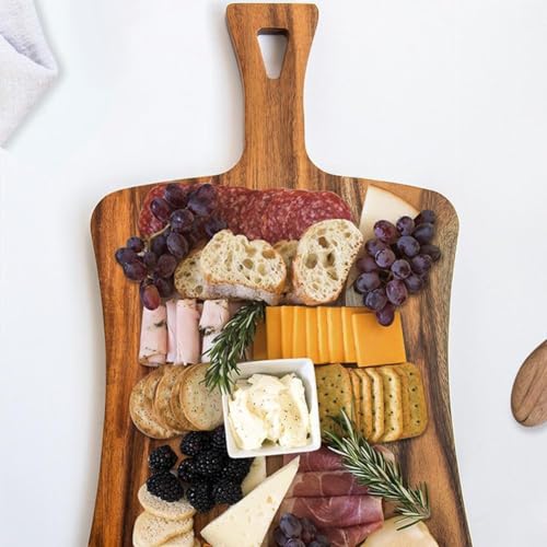 Planche à découper en bois laquée avec manche au design raffiné et durable - 3