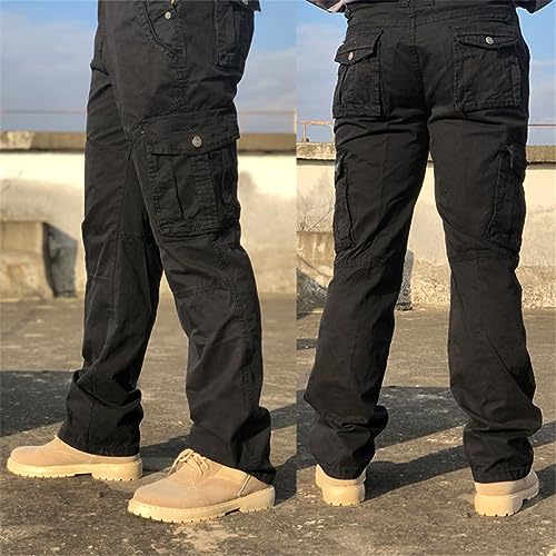 Wjnvfioo Men's Fashion Work Pants Outdoor Wear-Resistant Mountaineering Trousers Work Clothes Street Fashion Cargo Pants4