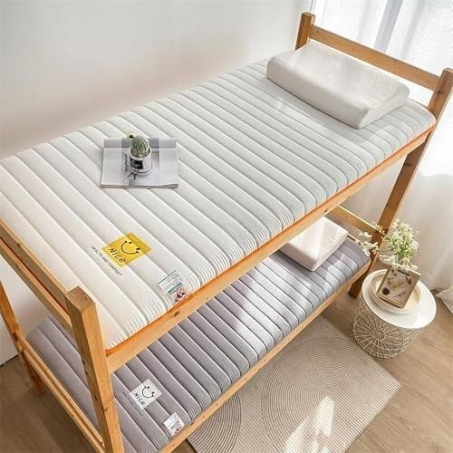 Un materasso futon giapponese spesso e pieghevole, disponibile nelle misure singolo, matrimoniale, queen e king size. Ideale per dormitori, campeggio e auto. (Verde, 80 x 190 cm)