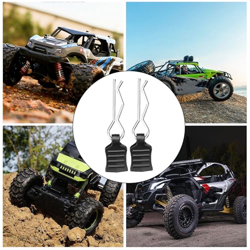 10 Stücke RC Karosserie Clips Deerc Ersatzteile mit Aufreißlaschen RC Körper Shell Pin Karosserie Clips Rc Karosserieklammern Bent Springy für 1/10 1/12 1/16 Fernbedienung Auto Shell Modell Ersatzteil