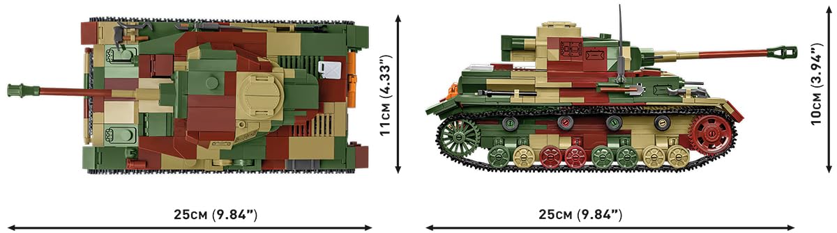 COBI Historical Collection World War II 2592 PZKPW IV Ausf.G 2592