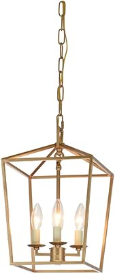 Pendelleuchte Laterne Licht 4-Light Metall Käfig Industrie Kronleuchter