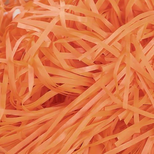 Orange Shredded Tissue Paper for Gift Boxes 200g Orange Shredded Paper for Gift Packaging Party Decorations and Festive Fillings Soft and Vibrant Tissue Papers Sheets