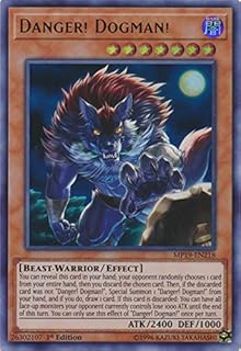 Yu-Gi-Oh! - Danger! Dogman! - MP19-EN218 - Ultra Rare - 1st Edition - 2019 Gold Sarcophagus Tin Mega Pack