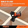 PONY 4-Pack Corner Clamp for Woodworking, 90 Degree Right Angle Clamp, Light-Duty Single Handle Wood Clamps, Adjustable Spring Loaded Woodworking Clamp, Frame Cabinet Wood Tools Accessories