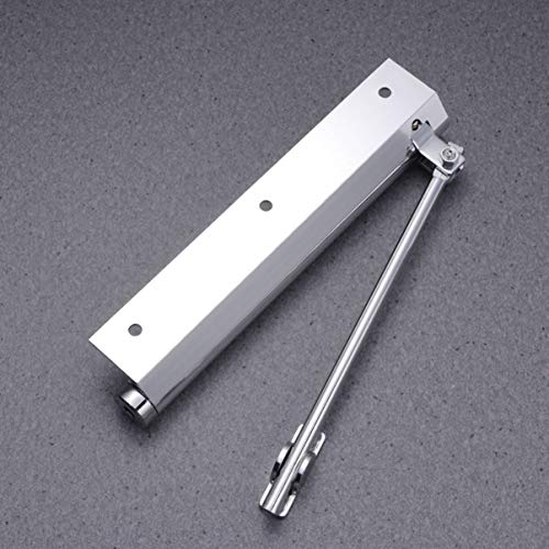 Imikeya Automatic Door Closer Household Automatic Door Closing Machinery 35Kg Thrust Hidden Door Closer Elastic Booster Buffer Closing Accessories (Bright) Screen Door Closer #TOP6