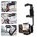 Mobilephone Mount Stand Car Rear view Mirror Mount Truck Auto Bracket Smartphone Holder Cradle for Apple iPhone, Samsung Galaxy, Note, GPS / PDA / MP3 / MP4 devices (Black)