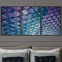 3 Piece Framed Canvas Wall Art Abstract Cool Line Canvas Prints Home Artwork Decoration for Living Room,Bedroom - 16