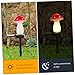 TEHAUX Solar Mushroom Light Decorative Solar Powered Garden Light for Outdoor Use Easy Installation for Lawn Patio and Walkway Energy Saving No Tools Required