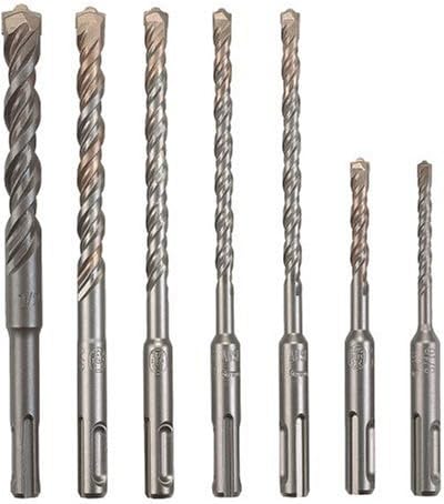 BOSCH 11255VSR Bulldog Xtreme 8 Amp 1 Inch Corded Variable Speed SDS-Plus Concrete/Masonry Rotary Hammer & HCK001 7 Piece Carbide-Tipped SDS-plus Rotary Hammer Drill Bit Set with Storage Case