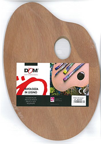 Cwr Tavolozza Per Pittura In Legno - Cm 20 X 30 (Ovale)