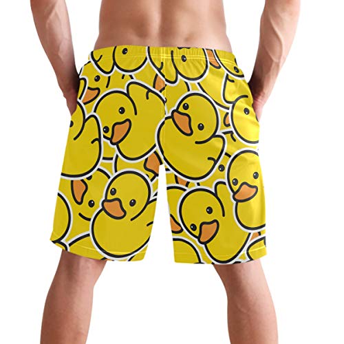 visesunny Fashion Cool Style Men's Beach Shorts Swim Trunks Quick Dry Casual Polyester Swim Shorts with Pockets S-XXL…2