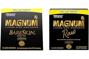 Skins Magnum BareSkin Raw Large Lubricated Condoms, 48 Pack