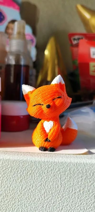 Beoals Handmade Knitted Fox Plush Toy, Multi Color (Pack of 1) 1