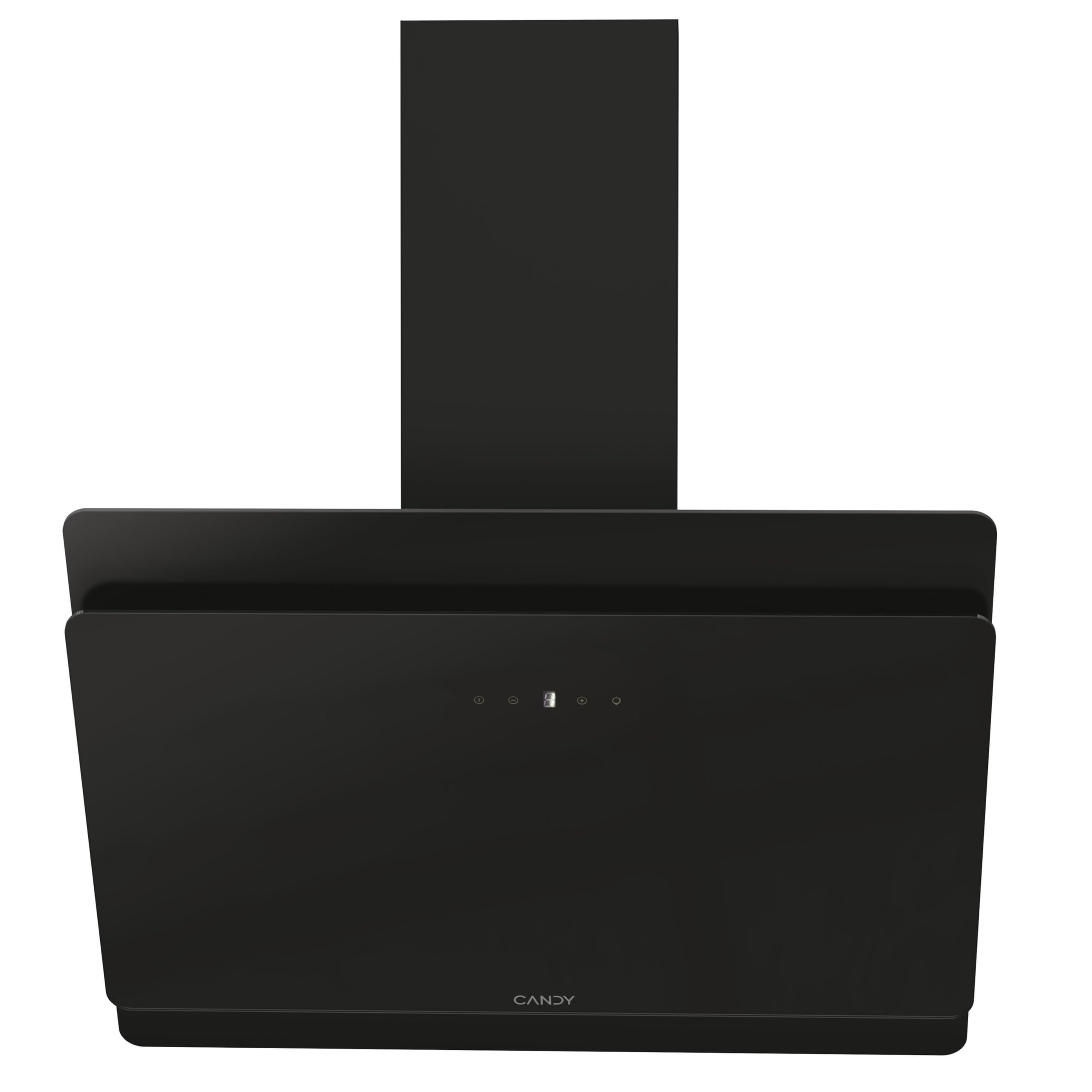 Candy CDG7CBP8B, Campana Decorativa 70 CM, 4 Niveles de Potencia, 611 M3/H, Control táctil, Filtros de Aluminio Antigrasas y Filtros de Carbono Incluidos, Iluminación LED, 62DB, Negro