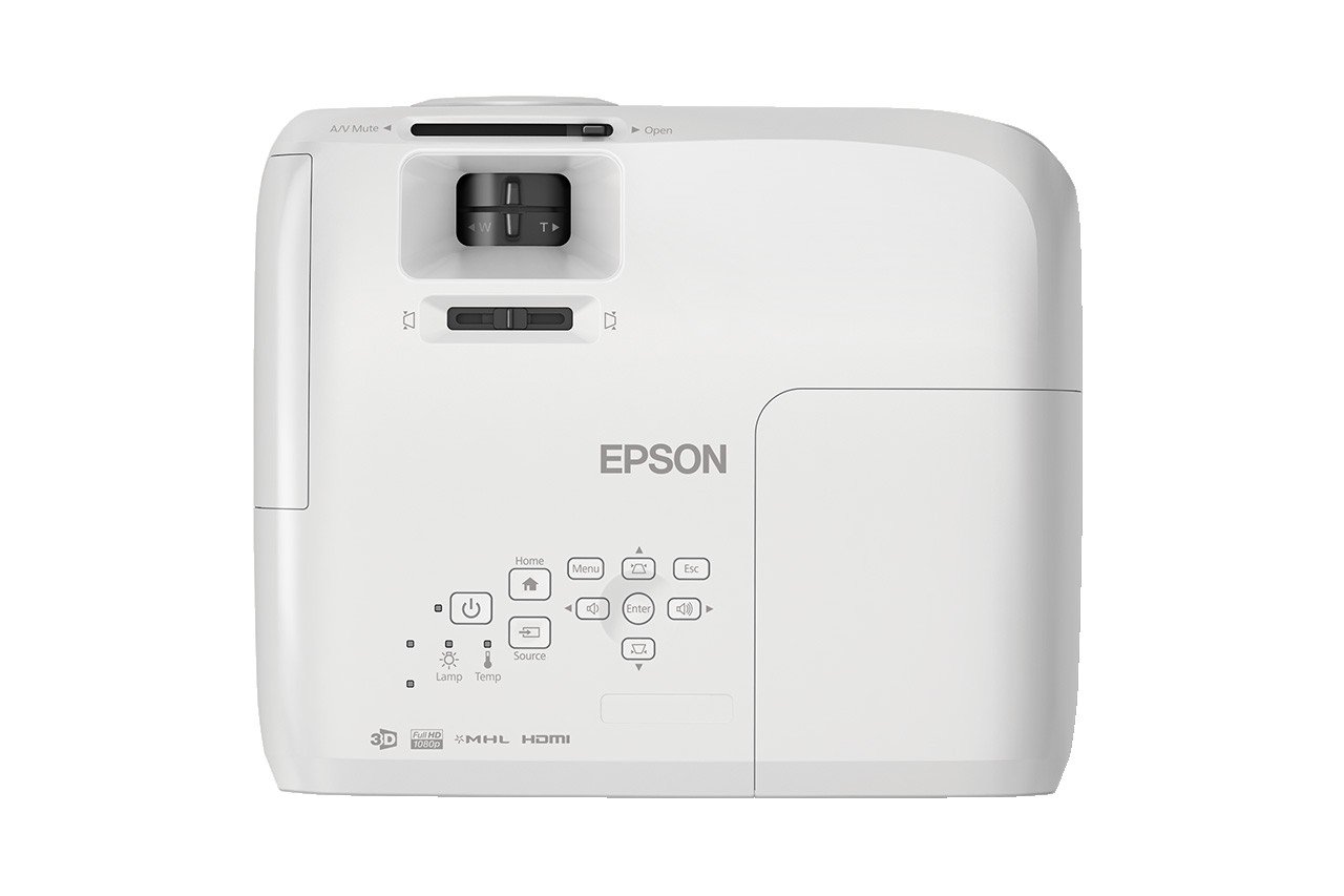 Epson EH-TW5210 Videoproiettore 3D per l'Home Cinema, Tecnologia 3LCD, Bianco