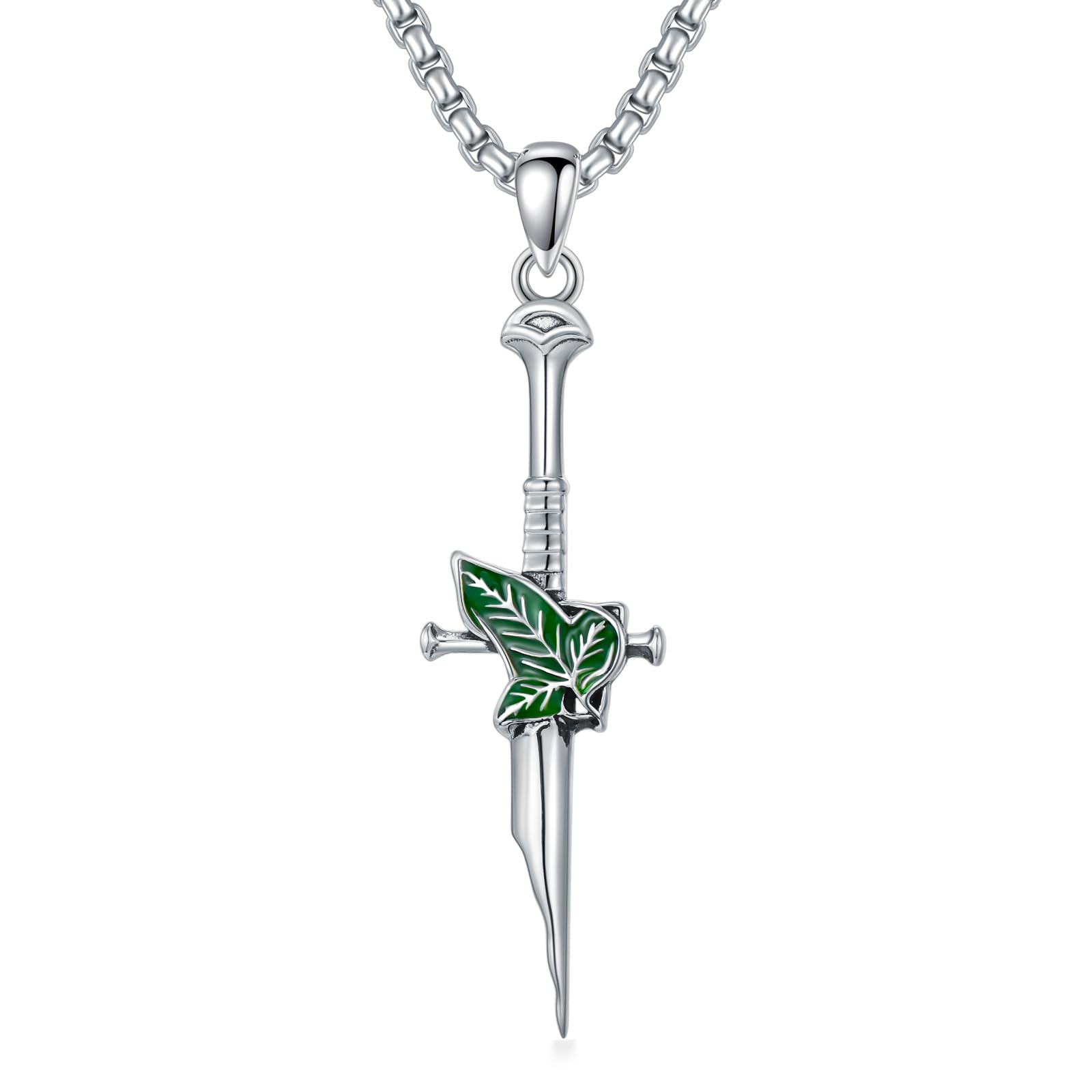 Collier dague argent 925 - Pendentif anti-allergie sans pierre ROMANTICWORK - 7