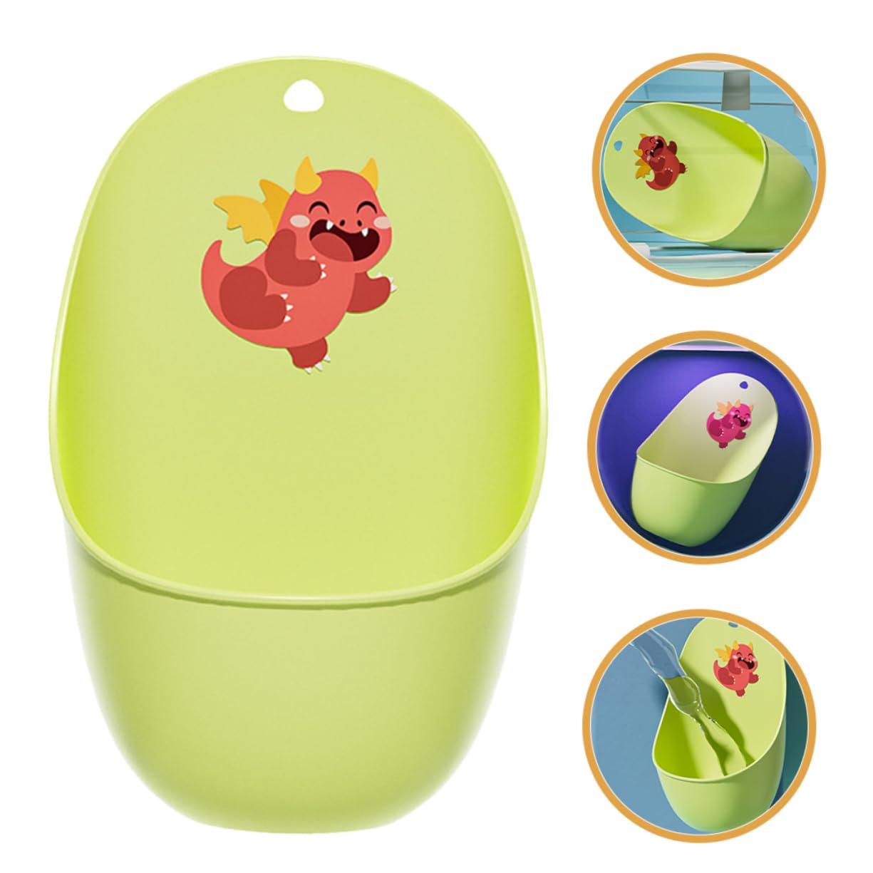 INOOMP Boys Potty Training Urinal Detachable Wall Hanging Pee Urinal for Fun Design for Home Bathroom Use Easy to Clean and Maintain