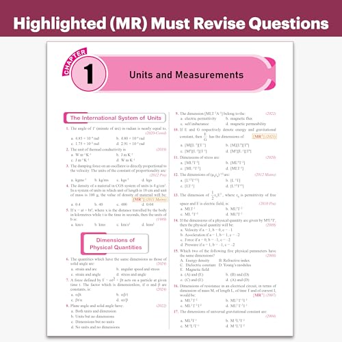 Image of PW NEET PYQ 39 Years Physics For 2027 Exam | PYQ Deja Vu | Additional PYQs from Re-NEET and Other States | Chapterwise and Topicwise Solutions (2026-1988) with Highlighted Must Revise Questions