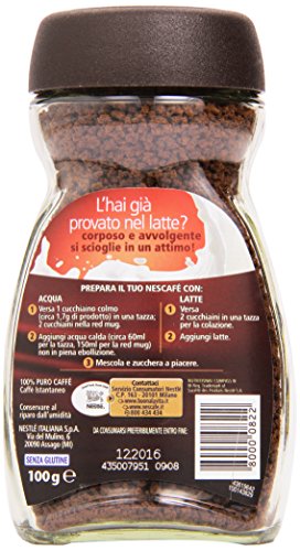 Nescafé Classic Caffè Solubile - 4 pezzi da 100 g