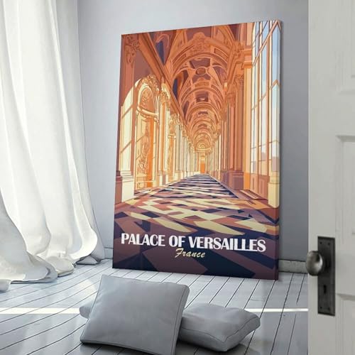 Tableau moderne Versailles 24x36inch pour habiller un grand mur vide de salon ou salle de bain