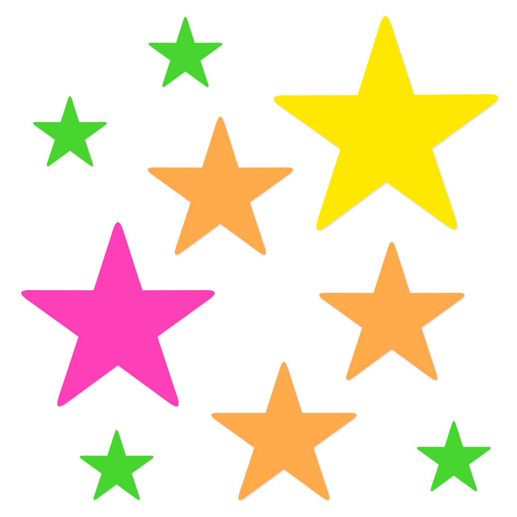 Étoiles en carton rose Beistle pour illuminer une baby shower