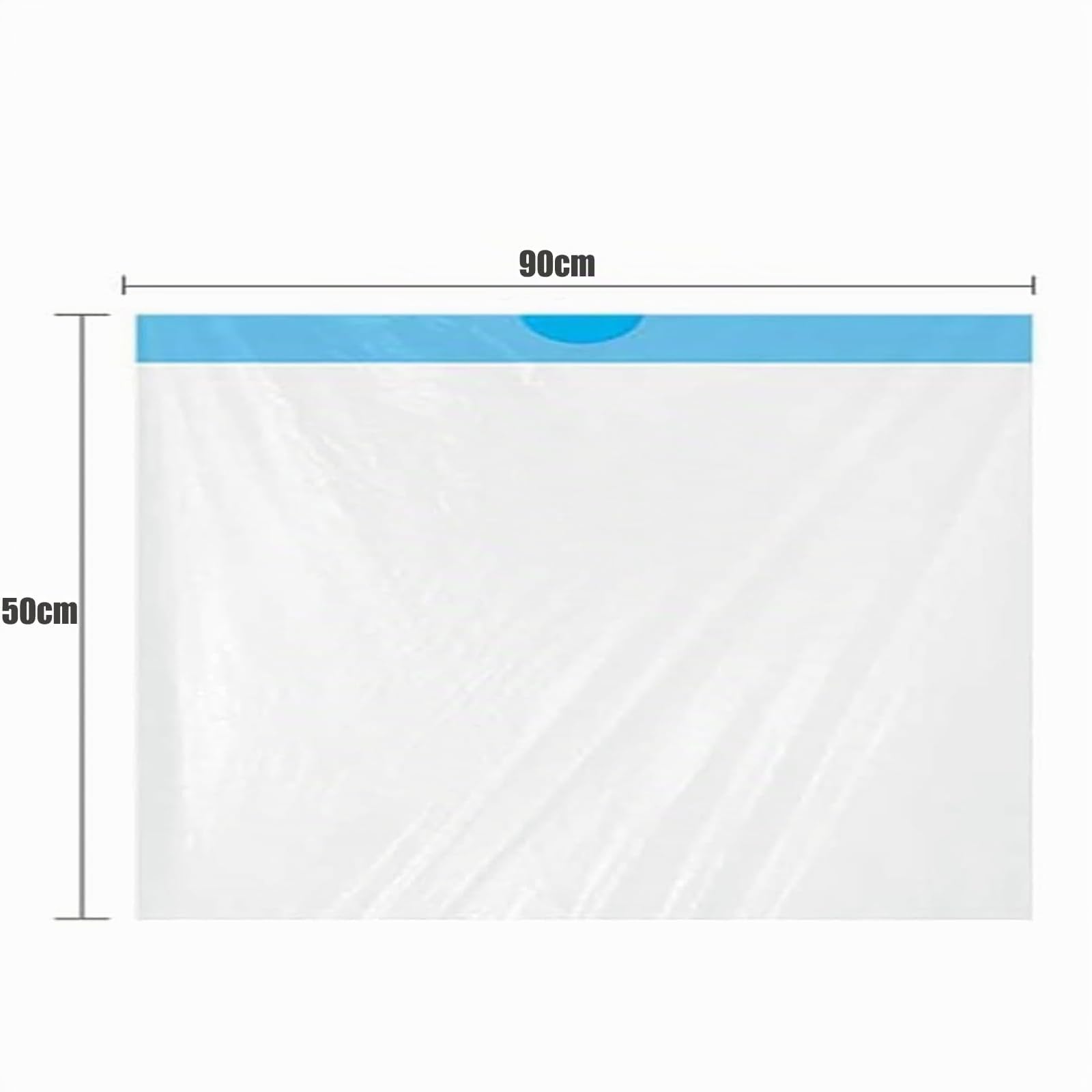 RMAN Lot de 60 Sacs à Litière pour Chat XXL 90 x 50 cm Sacs Poubelles Épais | Anti-Fuite, avec Cordon, Grande, Durable, Résistant aux Griffes et Odeurs, Serrage Compatible Toutes Litières, 4 Rouleaux
