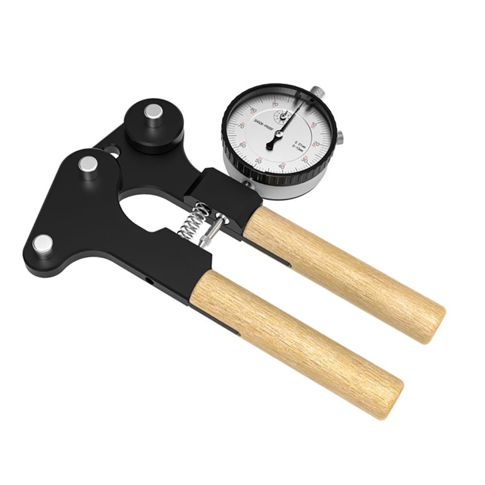 Speichenspannlehre für Mountainbike- und Rennradfelgen, mechanisches Zifferblatt mit kgf/N-Messungen, ABS + Stahl
