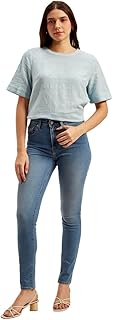 Women's Mid Rise 721 Skinny Blue Jeans Price In India