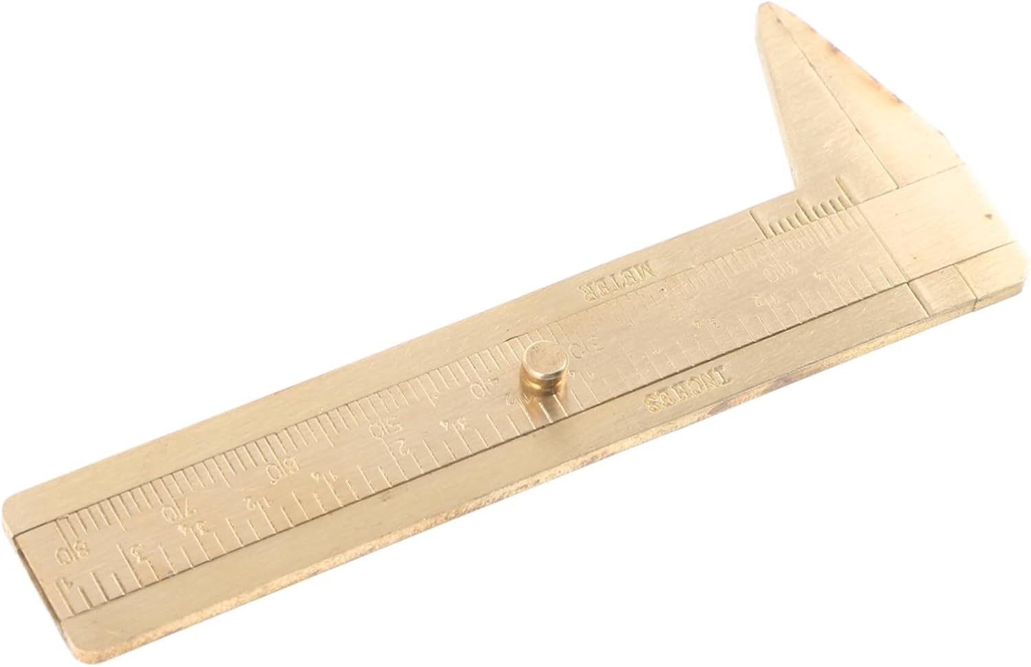 Unomor Caliper Ring Measuring Tool Adjustable Copper Ruler for Jewelry Sizing 1-Piece Precision Measurement Tool for Jewelry Repair and Crafts