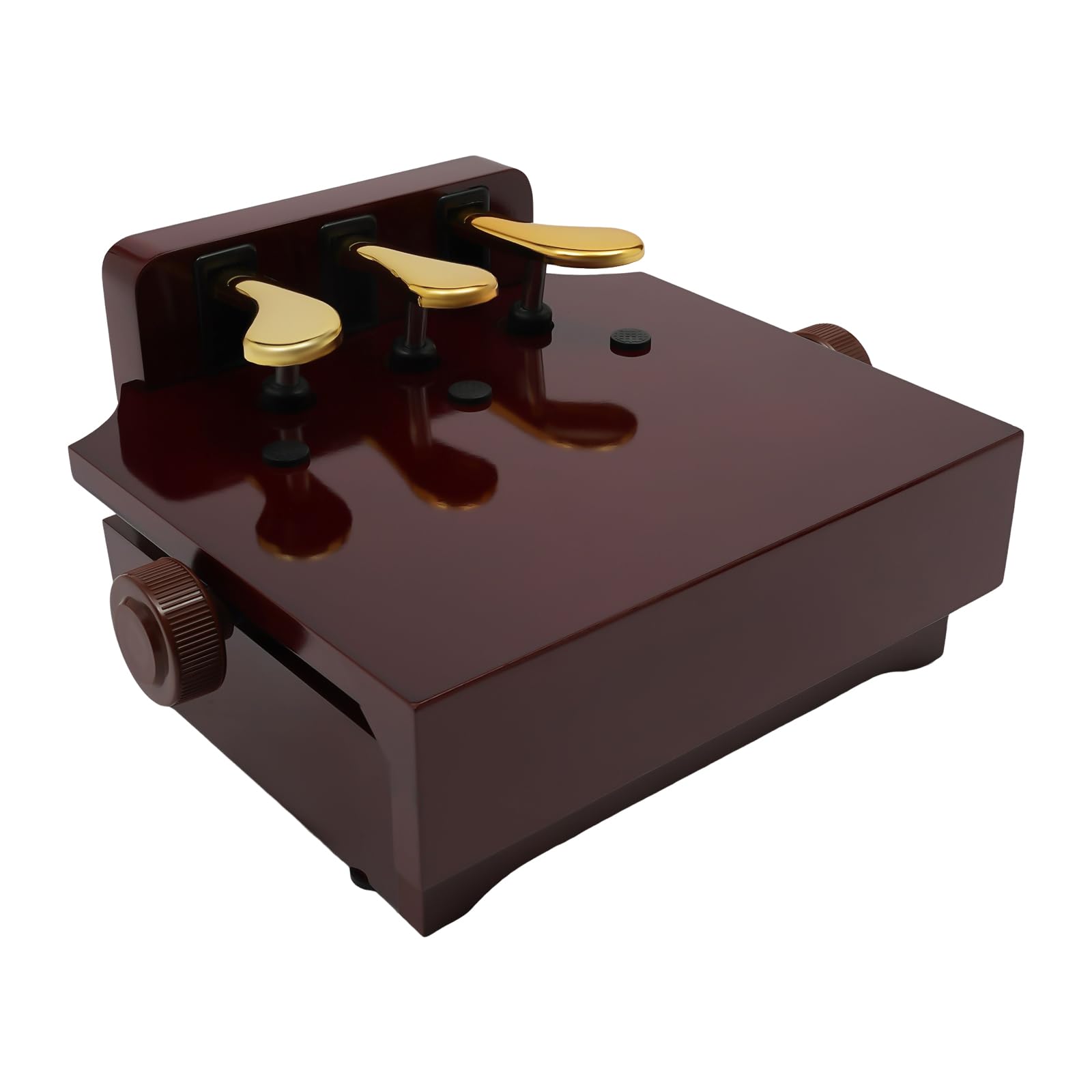 Extensión de pedal de piano para niños, extensión de pedal de piano con 3 pedales, ajuste de altura, efecto de pedal de piano infantil, marrón, sin ruido, con pies antideslizantes, para casa, escuela,