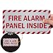 "Fire Alarm Panel Inside" Label By SmartSign | 5" x 10" 3M Engineer Grade Reflective