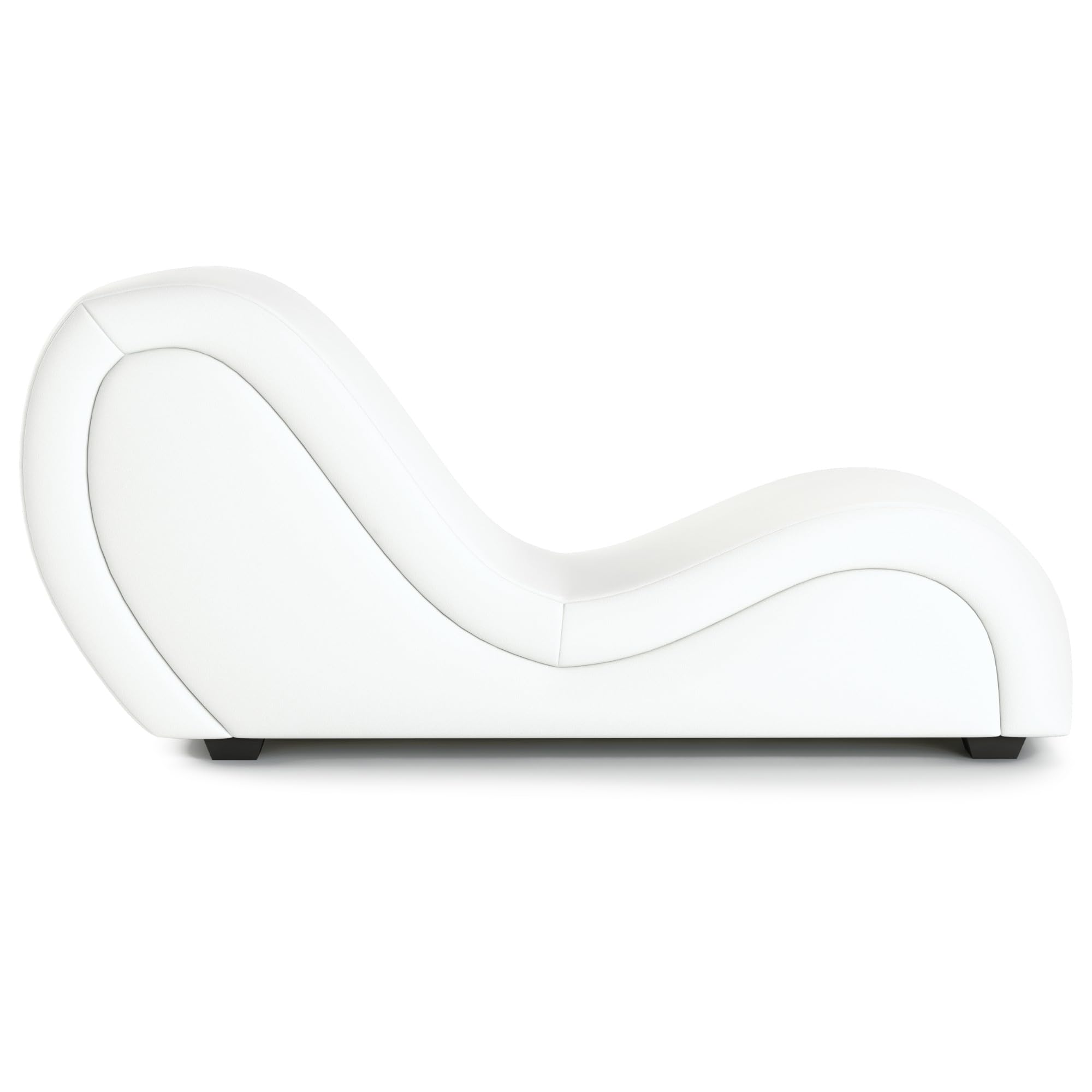 Fauteuil Tantra Ergonomique en Simili-Cuir Premium – Mobilier Design pour Couple et Relaxation (Blanc)