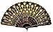 Beautiful Lady's Silk Hand Fan with Golden Sequins by Estone