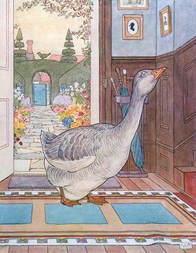 Tableau Goosey Goosey Gander de Leonard Leslie Brooke pour une déco de chambre chaleureuse