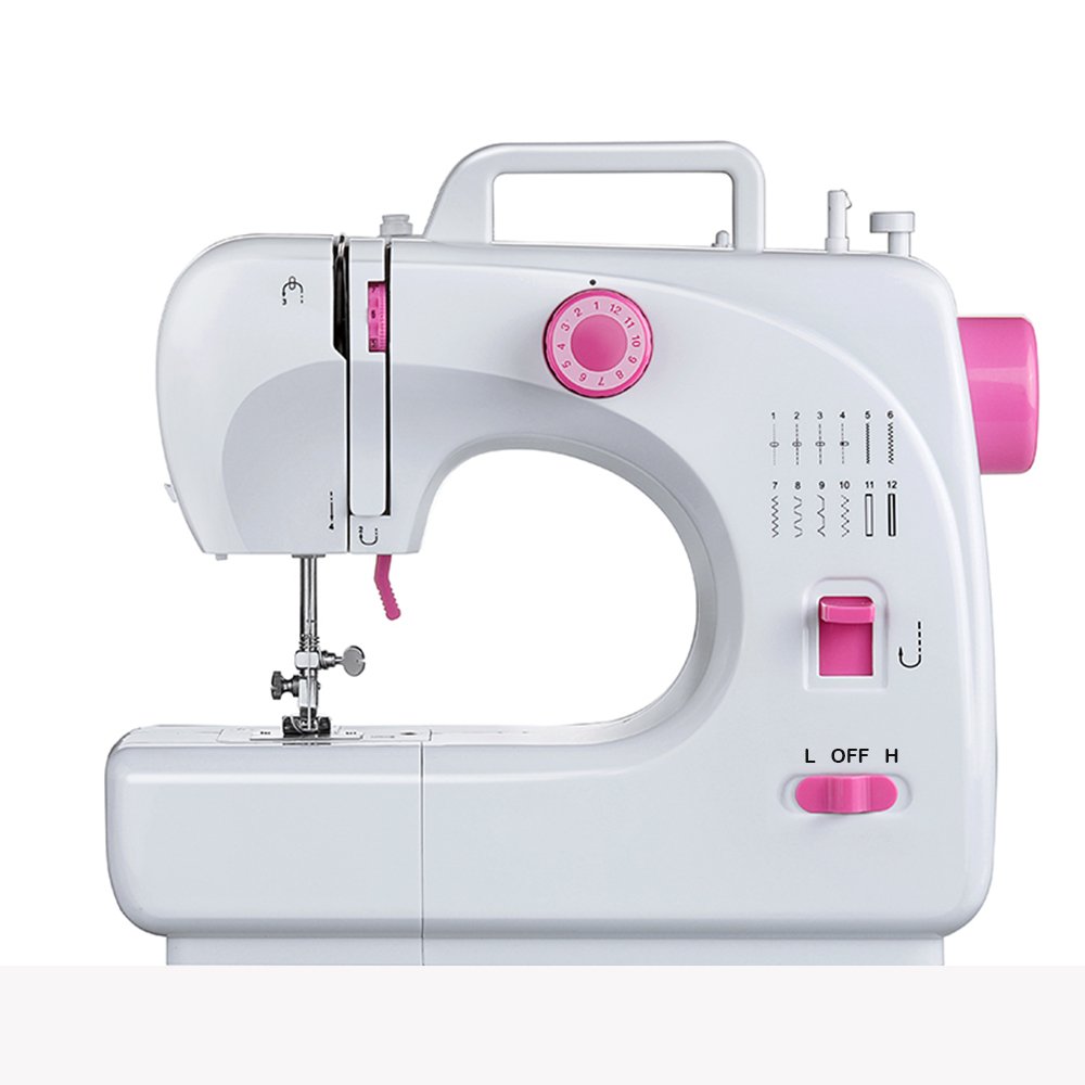 Beginner Sewing Machine - 16 Stitch Types, Twin Needle, LED Light, Foot Pedal, Portable For Home Crafting
