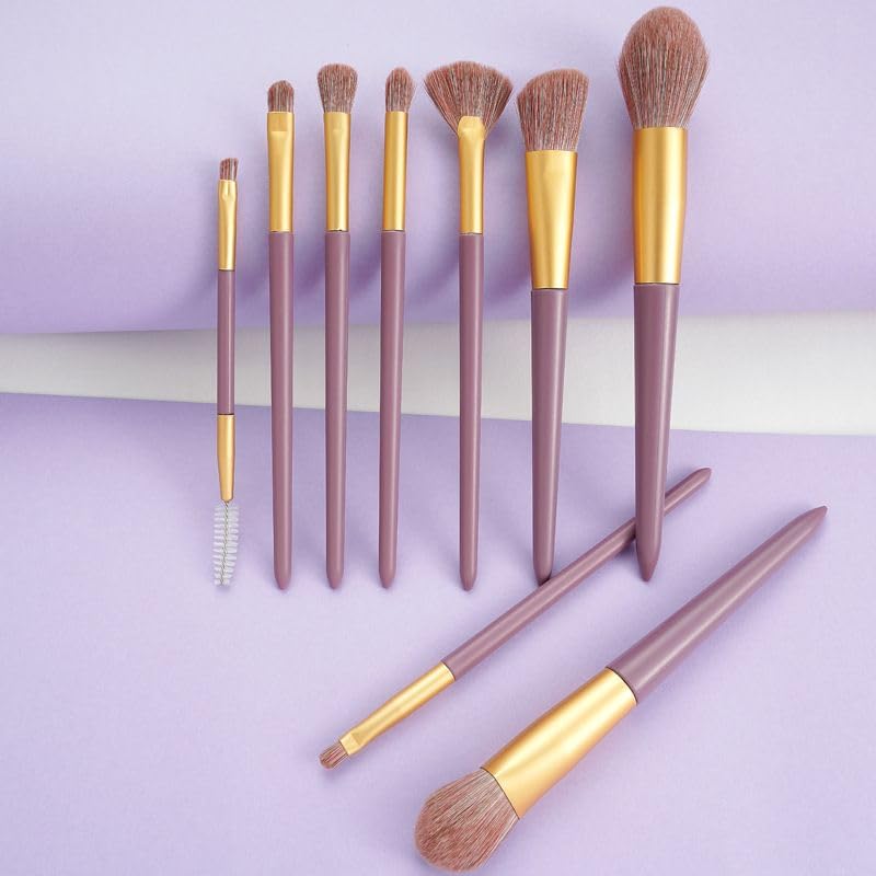 Makeup Brush Set Foundation Concealer Contour Blush Eyeshadow Face Bronzer Eyeliner Powder Puff Setting Brushes Friendship Gifts for Women Christmas Gifts Valentines Day