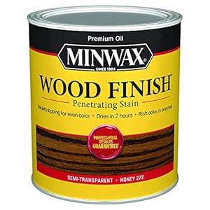 Minwax 70049 Wood Finish Penetrating Stain, 1 Quart – 0,946 L, Honey