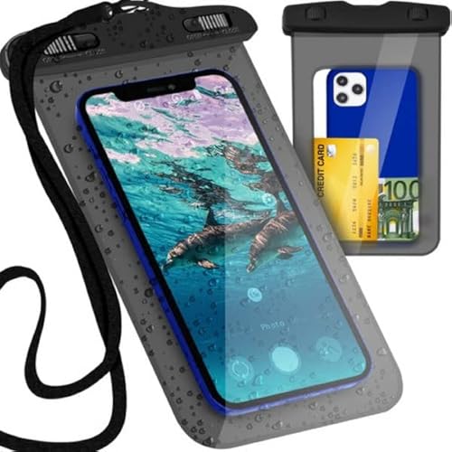 PARENCE. - Funda Impermeable para teléfono móvil - Universal/Tamaño Interior 18x9,5 cm - Funda Impermeable para Smartphone con cordón Cover