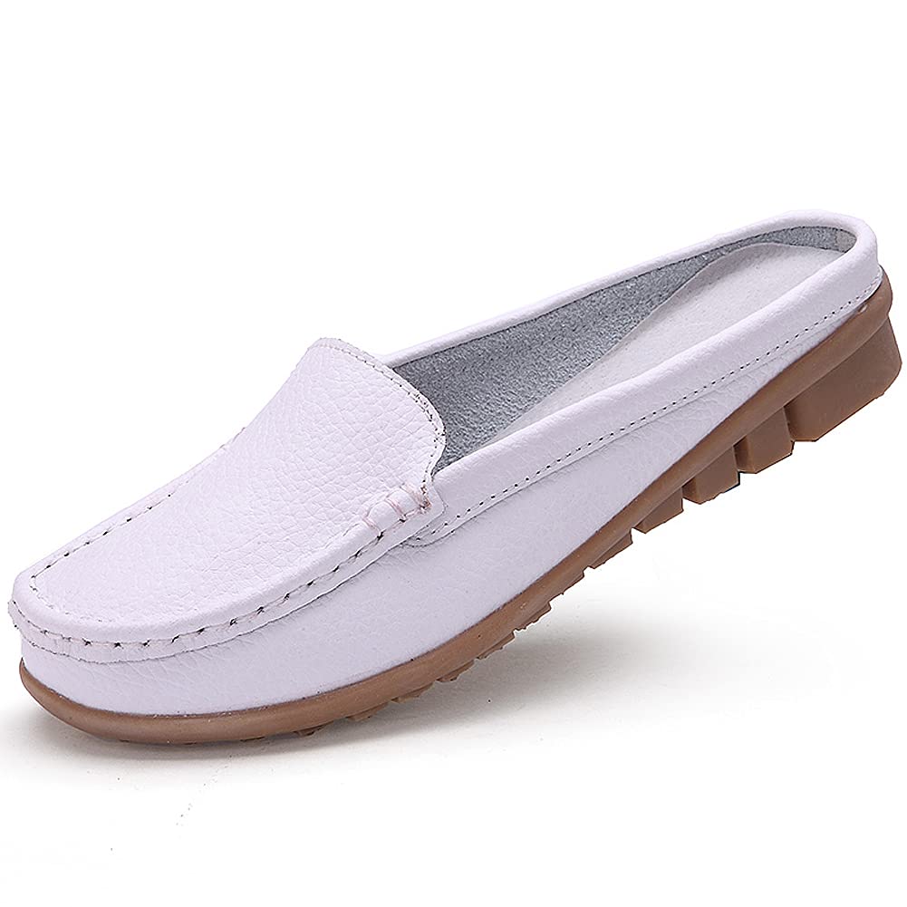Mocassini Casuali da Donna Scarpe da Guida Piatte Estivi Morbida Scarpe all'Aria Aperta Pelle Scarpe