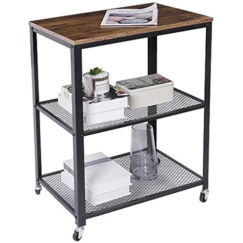 Carrito de Cocina BAKAJI con 3 estantes Cover