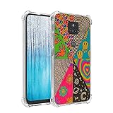 for Moto G Play 2021 Indie Case,Hippie Indie Aesthetic Collage Colorfull Case with Design for Women...