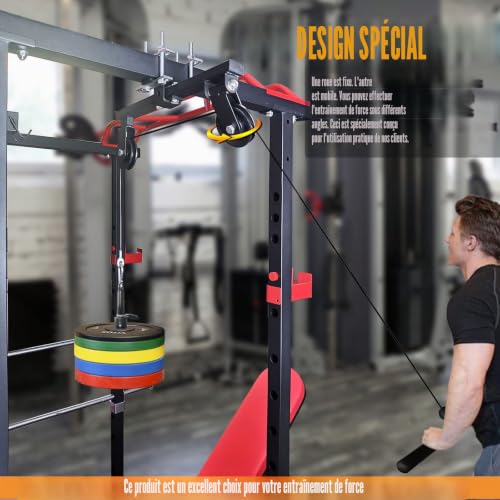 Système de poulie de câble amélioré pour Salle de Sport, Machine de Traction LAT pour équipement de Gym à Domicile (Style 1) – vue 5